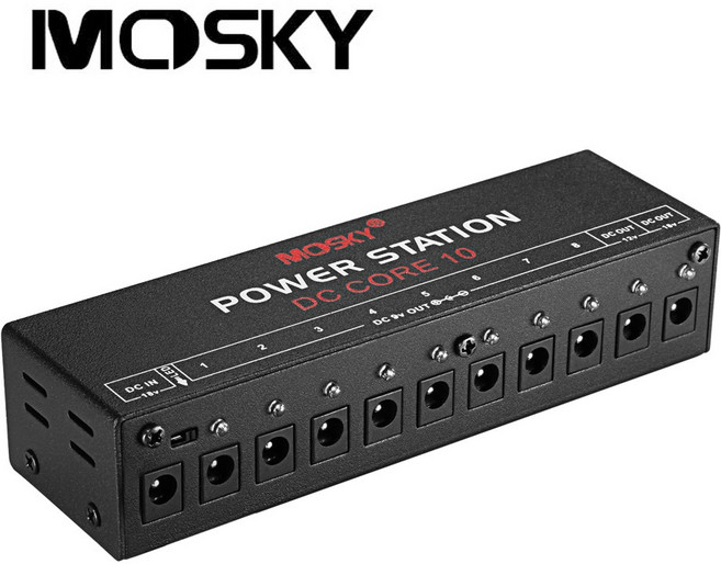 모스키 이펙터 페달보드 파워서플라이 DC-CORE10 (10구), 1개