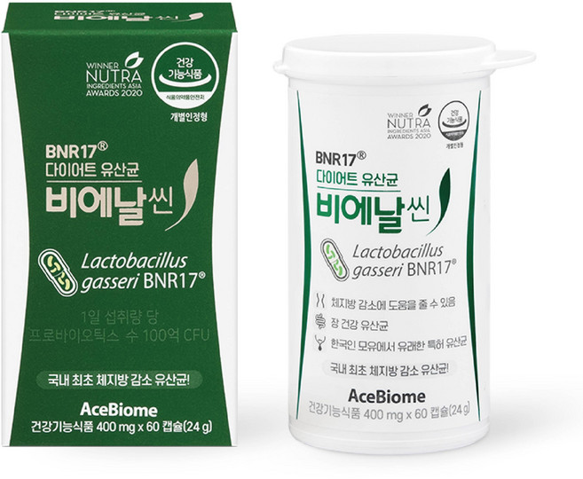 2위 - 비에날씬 프로 다이어트 유산균, 60정, 1개