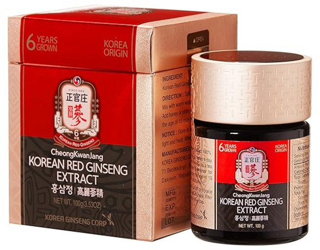 정관장 정강장 홍삼진액 6년근 인삼엑기스 100% 영양제 조선인삼 홍삼 ginseng 농축액 100g, 1개