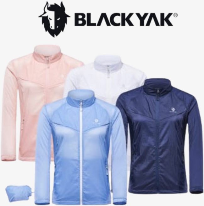 블랙야크 여성 여름 얇은 바람막이 점퍼 패커블 라이트 피크 자켓 1BYJKM4501