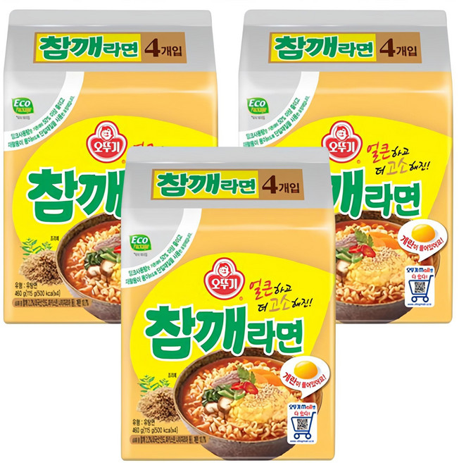 오뚜기 참깨라면 115g, 12개