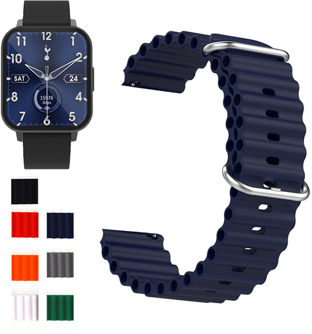 토트넘 스마트워치 TOT-SW100 호환 스트랩 오션무늬 우레탄밴드, 04 DMZ04GN20 그린