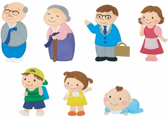 [청양토이] 펠트교육자료 모형류 가족 7종, 1개