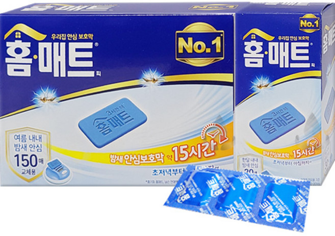 홈매트 교체용 리필 200매 200일세트, 200개