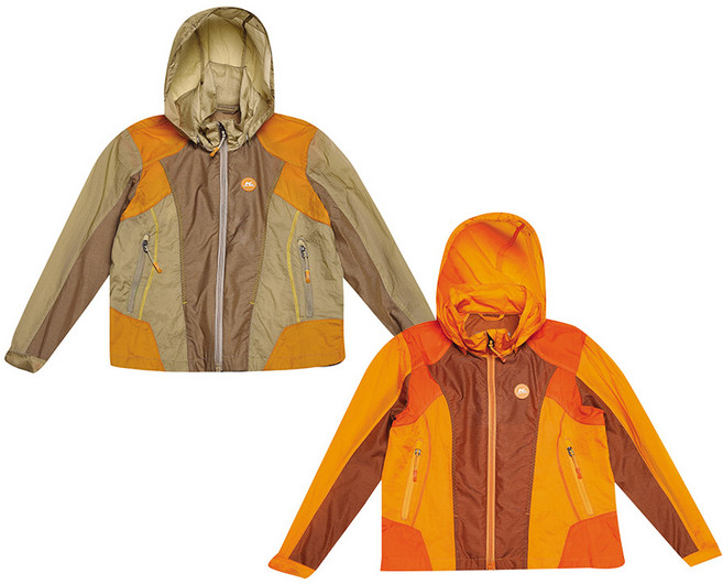 콜핑 키즈 여아 봄 경량 후드 탈부착 등판 매쉬 등산 바람막이 자켓 1661JK168G