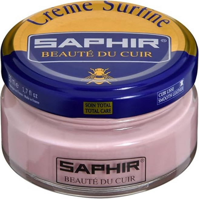 사피르 비즈왁스 슈크림 올드 핑크 가죽크림 슈케어 구두약 구두관리 가죽영양