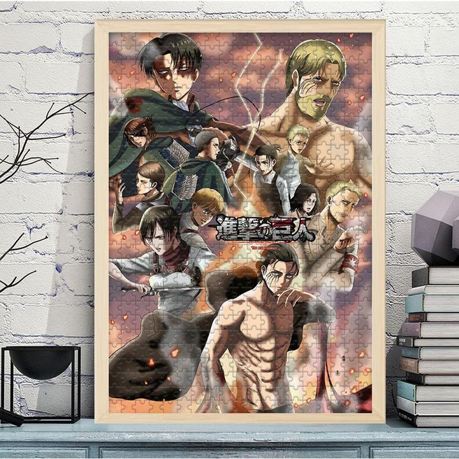 리비아퍼즐 300/500/1000 진거 애니포스터 취미, 300조각, 1개, 10R.P