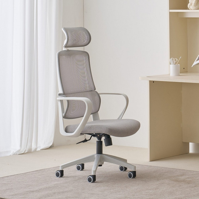 모던하우스 닐튼 플러스 요추지지형 의자 화이트 CF0325004, 단품