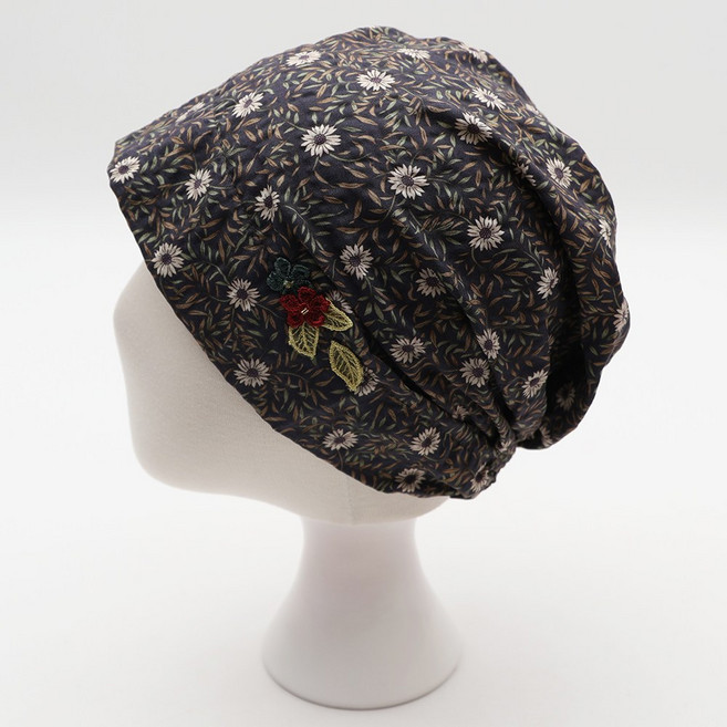 에스랑 샤르망 여성 면 순면 병원 식당 나들이 중년 엄마 할머니 항암 비니 모자