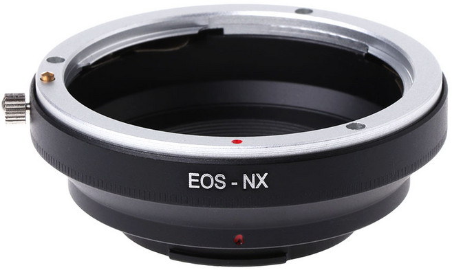 EF 렌즈를위한 NX 마운트 어댑터 링 NX5 NX10 NX20 NX1000, 검은 색, 1개