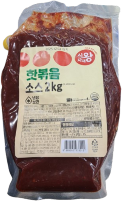 푸디스트 식자재왕 핫볶음소스, 2kg, 1개