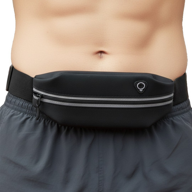 어스브릿지 초경량 방수 러닝 플립 밸트 블랙 1개