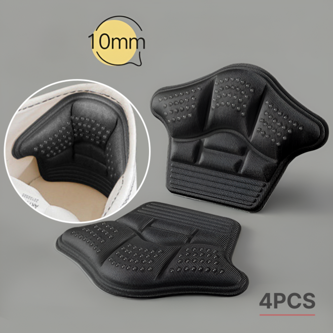 간편한 부착형 뒷꿈치 보호 쿠션 운동화 구두 패드 4p 세트