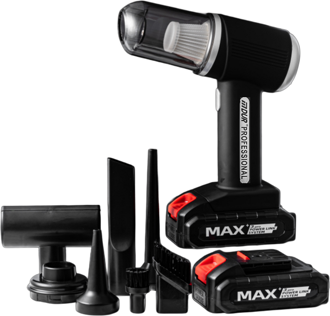 듀로텍 강력 무선 핸디 차량용 청소기, 세트상품 (배터리 2개)