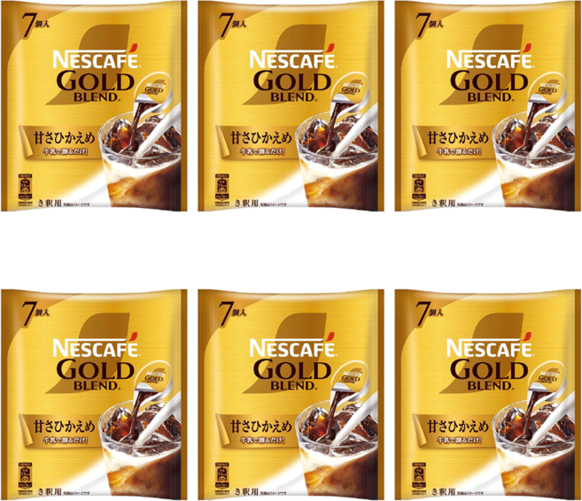 네스카페 골드 블렌드 포션 저당 7개입 6팩, 6개