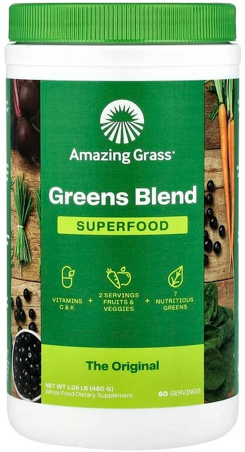 Amazing Grass Greens Blend Superfood 1.06 lb 480 g, 1개, 480g - 쿠팡
