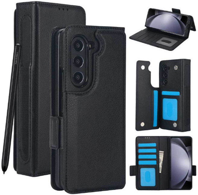 갤 겔럭시 폴드6 fold6 사이드 펜 홀더 카드수납 가죽케이스