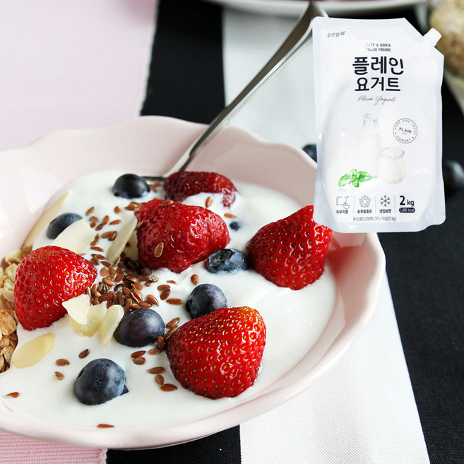 [도도나몰] 푸르밀 플레인 요거트, 1개, 2kg