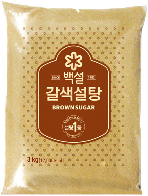 백설 갈색설탕 3kg, 1개