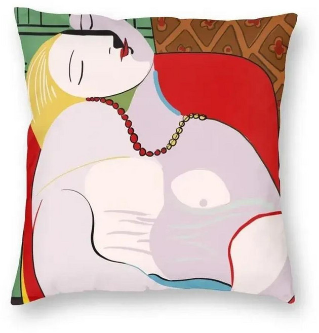파블로 피카소 쿠션 커버 자동차 폴리에스테르 베개 단일 아트, A. 40X40CM, 크기: 1. 40X40CM / 색상: B. 7, 1개