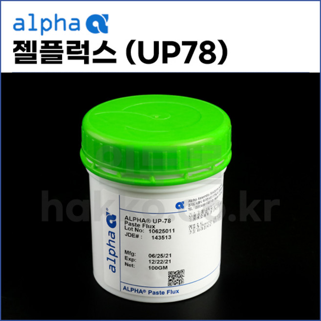 [알파 ALPHA] SMT SMD 젤플럭스 유연무연겸용 UP-78 (100g) (정품), 1개