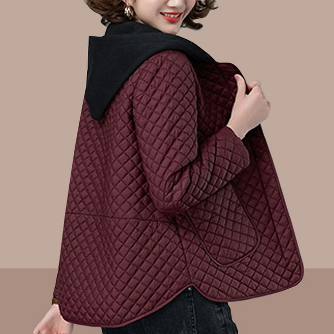 DANGZ 여성 누빔 경량 패딩 코트 겨울패딩 후드코트 A04