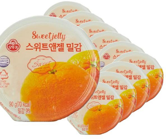 오뚜기 스위트앤젤 밀감_냉장 90g 10개 맛집 캠핑음식, 1세트