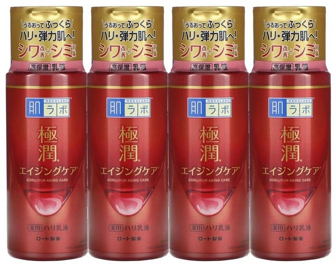 하다라보 고쿠쥰 에이징 케어 밀크 140ml, 4개 - 쿠팡