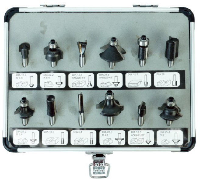 스마토 TB612(12PCS) 트리머 날 비트 목공기리 목공용드릴, 스마토 트리머비트세트TB612