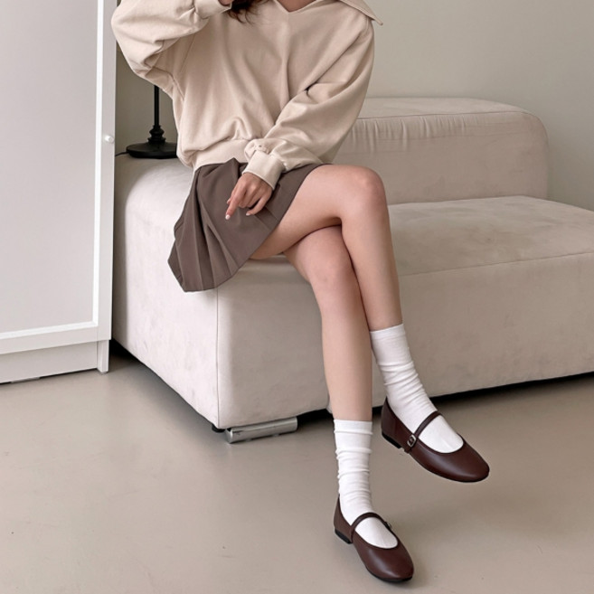 엠에스어패럴 메리제인 스트랩 플랫슈즈