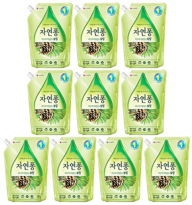 자연퐁 1.4L 주방세제 리필용 솔잎 오렌지 X 10 택1, 02.자연퐁 오렌지 1.4L 리필용 X 10