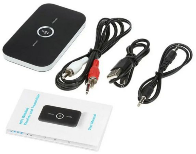 블루투스 5.0 오디오 송신기 리시버 RCA 3.5mm AUX 잭 USB 동글 음악 무선 어댑터 자동차 PC TV 헤드폰용 신제품 I9O4, [01]A, 1개