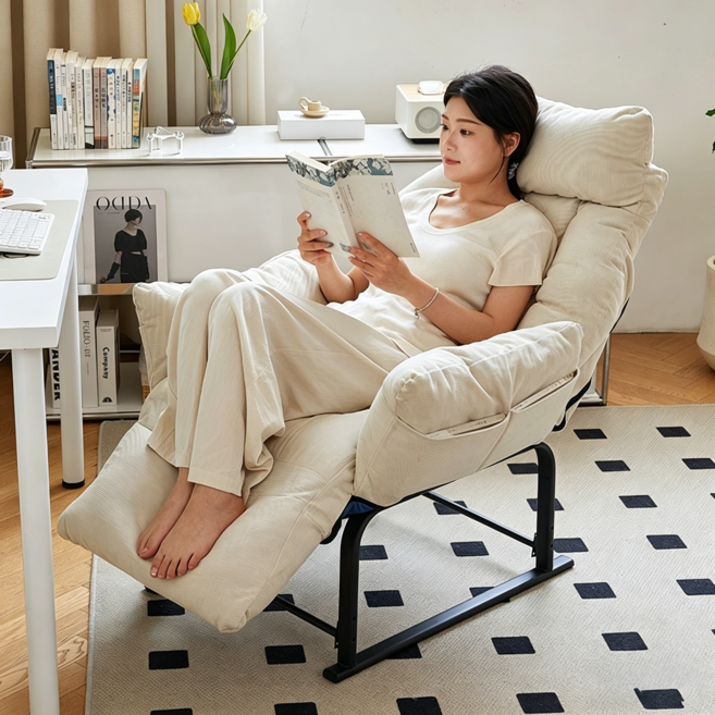 FONOW 1인용리클라이너 사랑받는 무중력 1인 소파, F-흰색