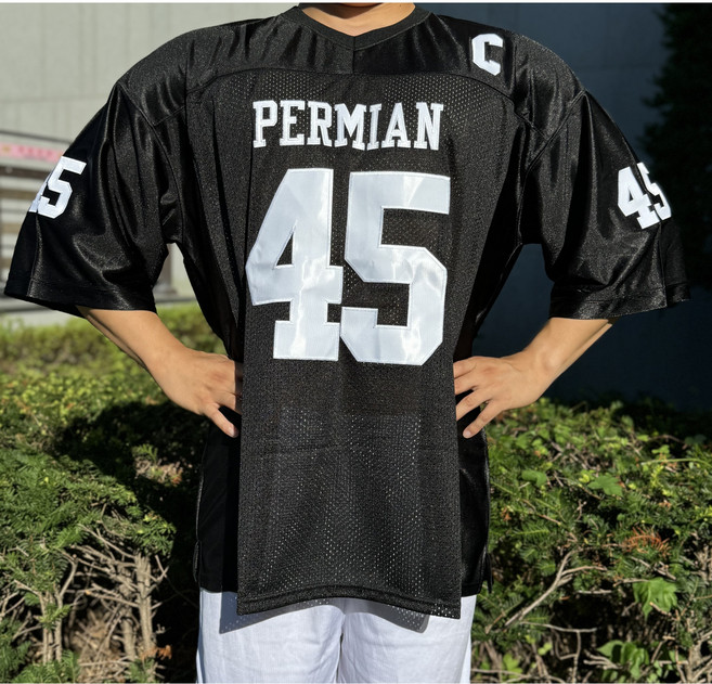 PERMIAN 자수 블록코어 유니폼 럭비 져지 미식축구 힙합 짐웨어