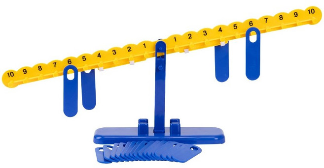 무게 측정 비교 저울 원리 수 크기 개념 학습 양팔 저울 어린이집 유치원 과학 교구, 1개, 수막대