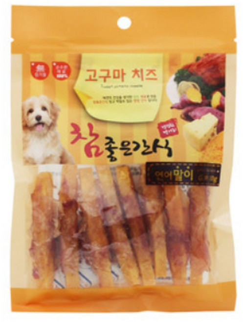 참좋은간식 고구마 치즈 연어말이 100g 강아지 육포 항산화, 6개