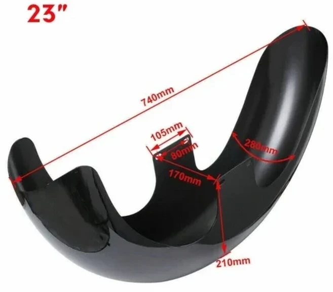 오토바이 19 인치21인치 휠 랩 프론트 펜더 Vivid Black For Harley Touring Electra Road Glide CVO Tri F, 04 ABS 23 inch