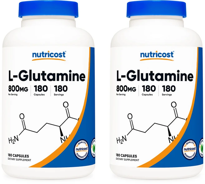 뉴트리코스트 L-글루타민 800mg 캡슐, 180정, 2개 - 쿠팡