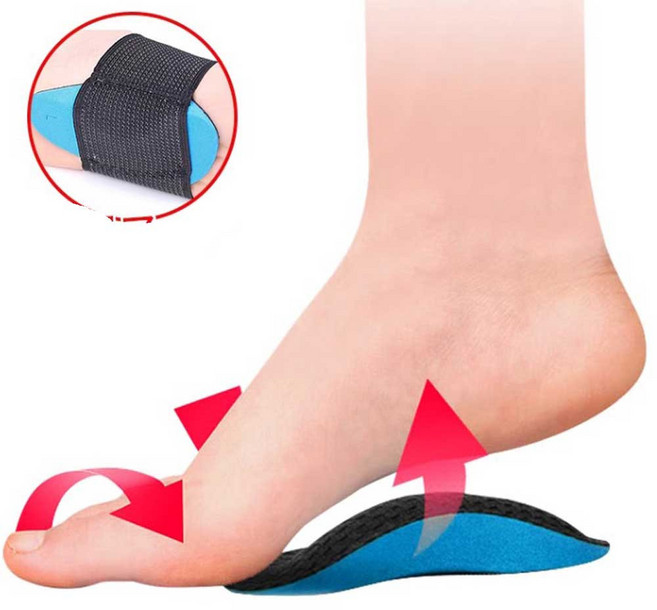 미즈코스 2P 요족 쿠션 부분 깔창 발아치 아치 예방, 2세트