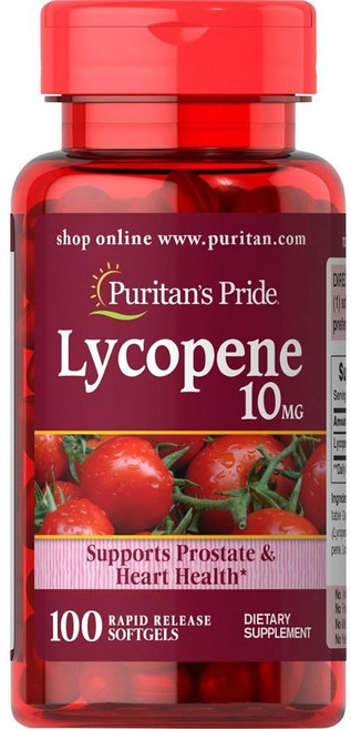 퓨리탄스프라이드 라이코펜 10mg 소프트젤 Puritans Pride Lycopene, 100정, 1개, 없음