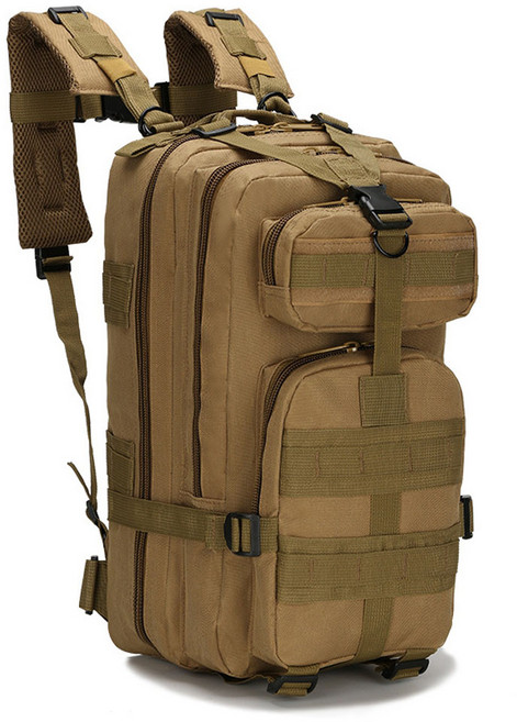 도나샵 밀리터리 가방 26L, 브라운