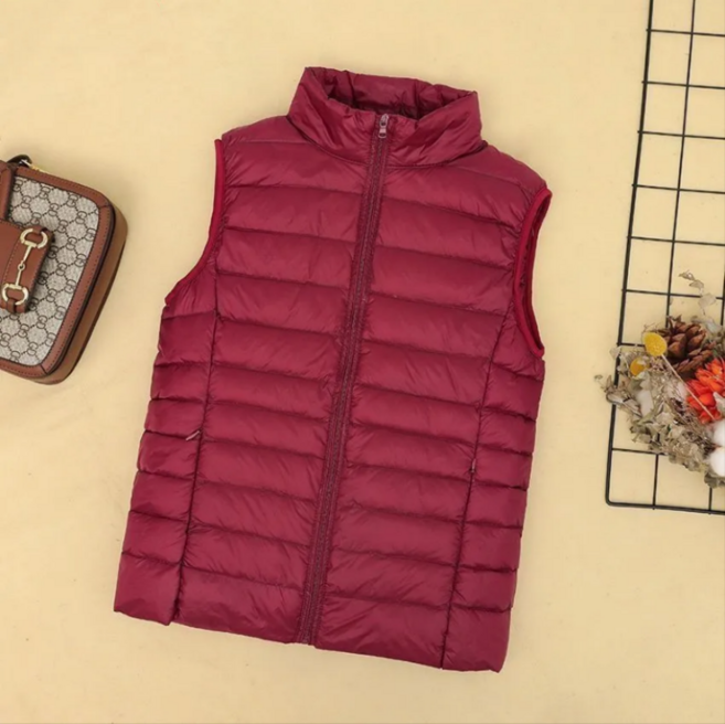 DarjinQD 여성 경량 패딩 조끼_스타일홀릭 가볍고 따뜻한 프리미엄 웰론 경량 패딩 조끼 아우터