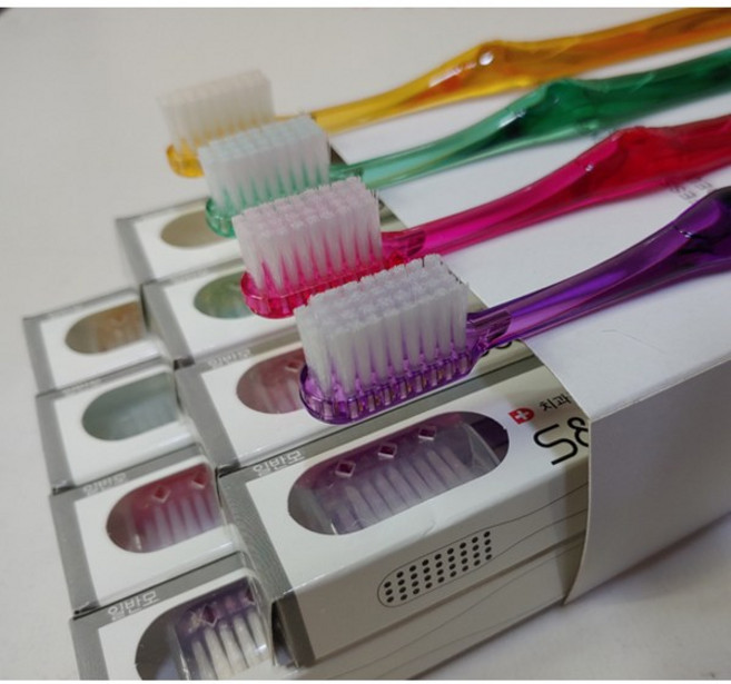 에스앤지덴탈 치과전용 성인일반모 강한모 칫솔, 12개입, 2세트