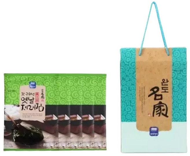 완도명가갓구워낸옛날재래김(무조미)선물세트 3호, 1세트