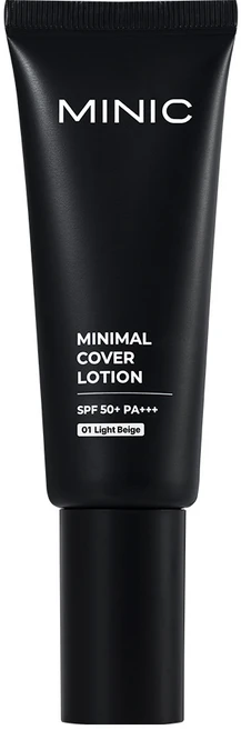 미닉 미니멀 모공 잡티 주근깨 완벽 커버로션 남자 선크림 파운데이션 비비크림, 1호 라이트베이지, 1개 - 쿠팡