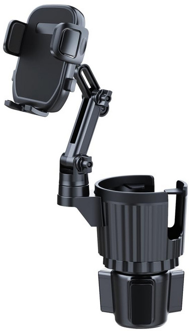 차량용 투인원 컵홀더 휴대폰 마운트 360도 회전 확장기 스탠리 10-40oz 음료병, 단일, 1개