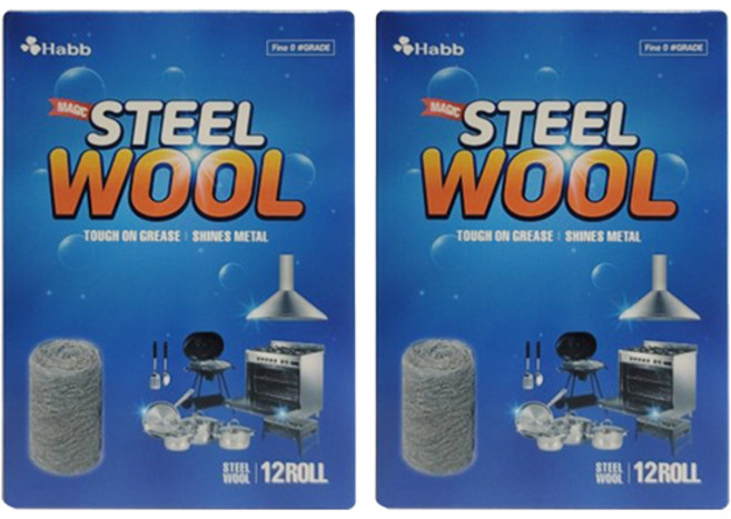 하비비 매직 스틸울 패드 6g x 12롤 2박스 / DY, 2개