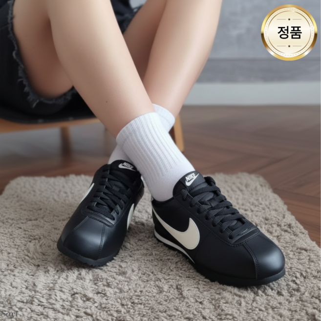 {국내매장정품] 나이키 여성운동화 스니커즈 데일리슈즈 러닝화 코르테즈 레더