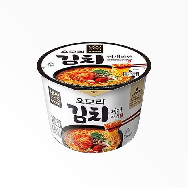 유어스 GS25 오모리 김치찌개 컵라면 150g, 8개