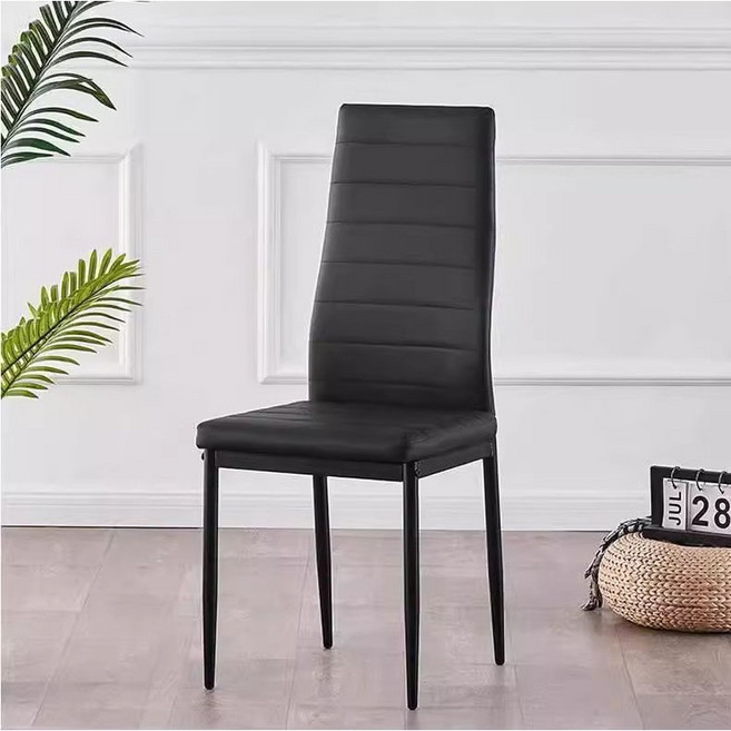 舒適餐椅 北歐風椅子, 黑色高背椅, 1件